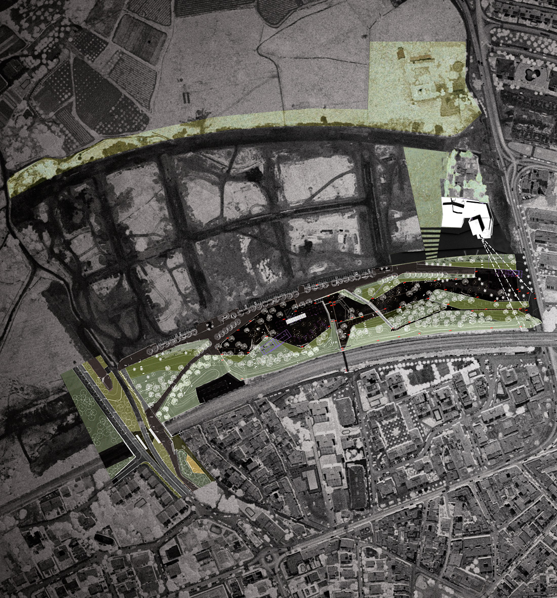 urban plan zoom in invrted